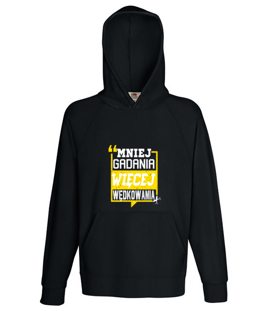 Mniej gadania wiecej ryb lapania bluza z nadrukiem dla wedkarza mezczyzna jipi pl 830 134