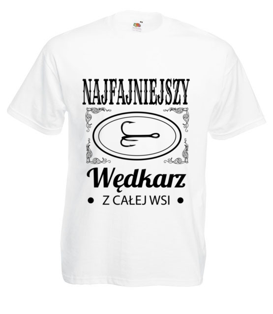 Najfajniejszy na wsi koszulka z nadrukiem dla wedkarza mezczyzna jipi pl 832 2