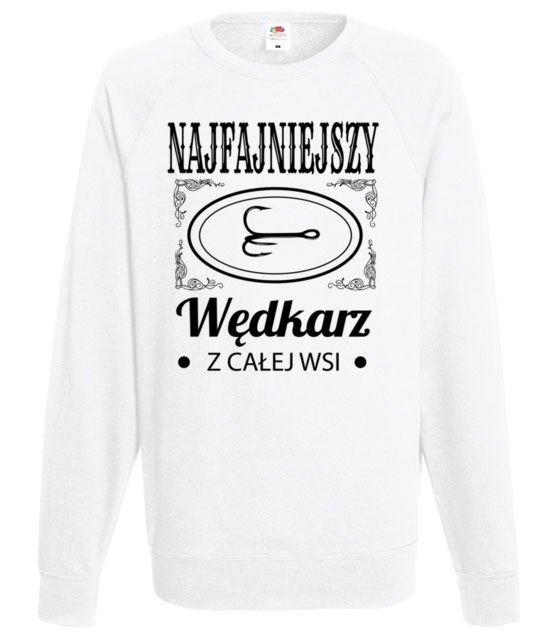 Najfajniejszy na wsi bluza z nadrukiem dla wedkarza mezczyzna jipi pl 832 106