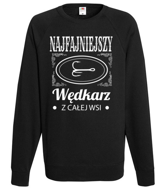 Najfajniejszy na wsi bluza z nadrukiem dla wedkarza mezczyzna jipi pl 833 107