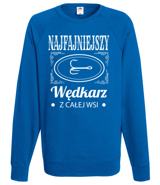 Najfajniejszy na wsi bluza z nadrukiem dla wedkarza mezczyzna jipi pl 833 109