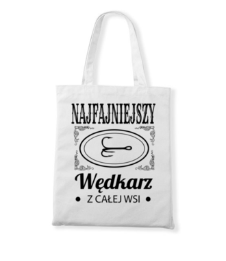 Najfajniejszy na wsi  - Torba z nadrukiem - dla wędkarza - Gadżety