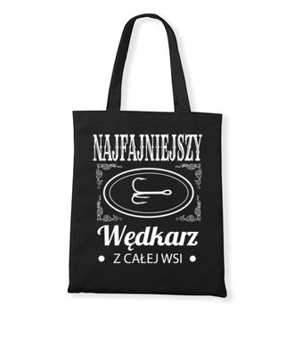 Najfajniejszy na wsi  - Torba z nadrukiem - Wędkarskie - Gadżety
