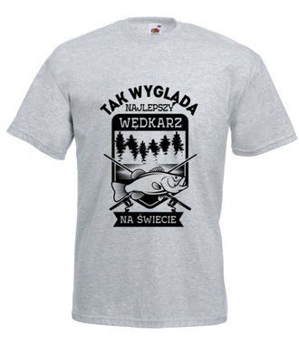 Najlepszy wędkarz na świecie  - Koszulka z nadrukiem - dla wędkarza - Męska
