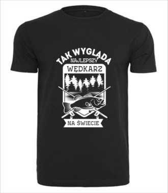 Najlepszy wędkarz na świecie  - Koszulka z nadrukiem - dla wędkarza - Męska