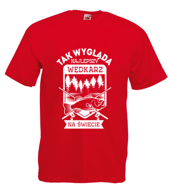 Najlepszy wędkarz na świecie  - Koszulka z nadrukiem - dla wędkarza - Męska