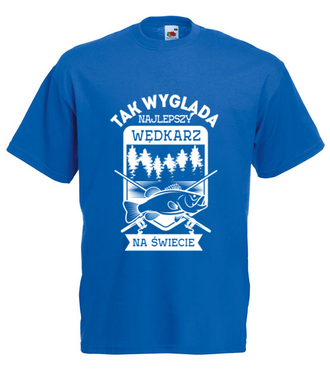 Najlepszy wędkarz na świecie  - Koszulka z nadrukiem - dla wędkarza - Męska