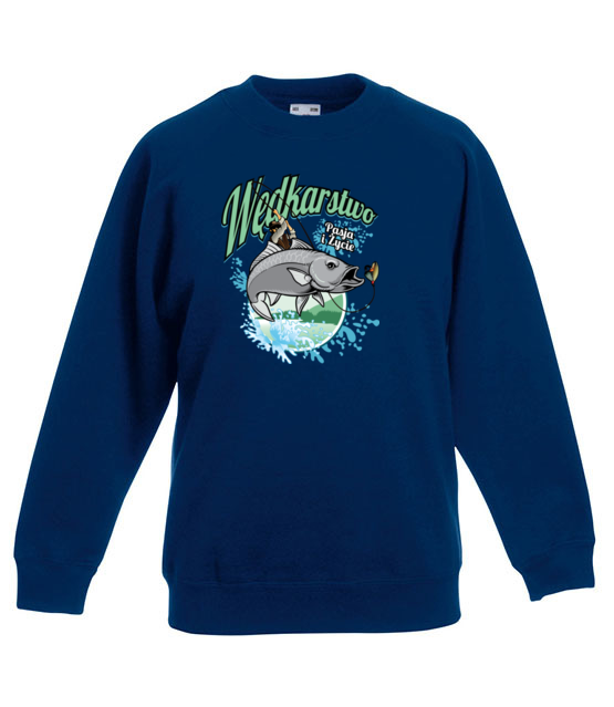 To moja pasja moja milosc bluza z nadrukiem dla wedkarza dziecko jipi pl 839 127