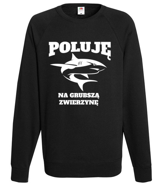 Poluje na grubsza zwierzyne bluza z nadrukiem dla wedkarza mezczyzna jipi pl 841 107