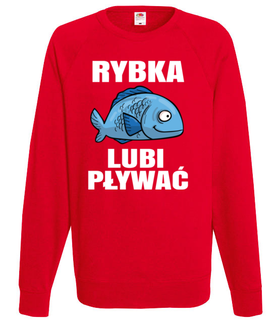 Bo rybka przeciez lubi plywac bluza z nadrukiem dla wedkarza mezczyzna jipi pl 845 108