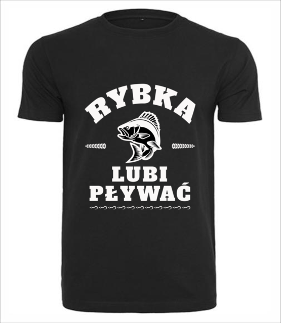 Rybka lubi plywac koszulka z nadrukiem dla wedkarza mezczyzna jipi pl 847 1