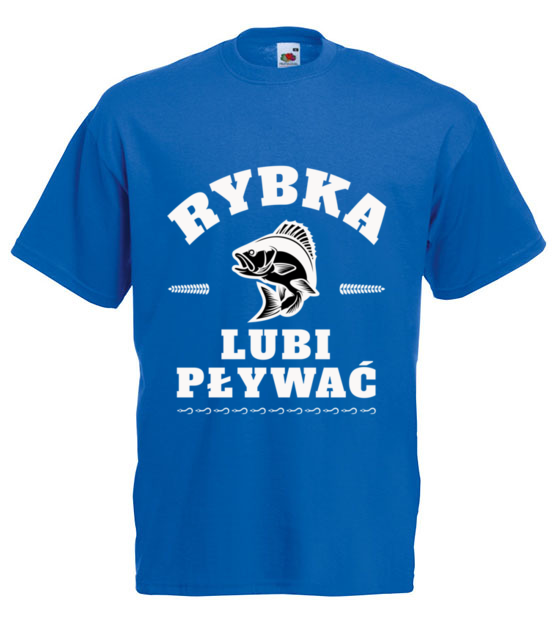 Rybka lubi plywac koszulka z nadrukiem dla wedkarza mezczyzna jipi pl 847 5