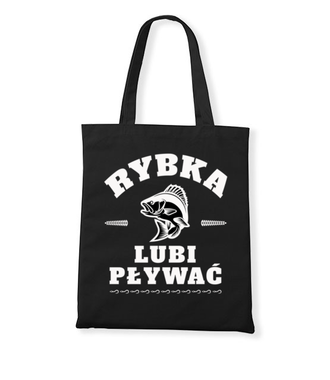 Rybka lubi pływać - Torba z nadrukiem - Wędkarskie - Gadżety