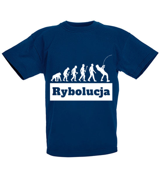 Coś o mnie i o Tobie. Rybolucja. - Koszulka z nadrukiem - dla wędkarza - Dziecięca