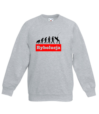 Coś o mnie i o Tobie. Rybolucja. - Bluza z nadrukiem - dla wędkarza - Dziecięca