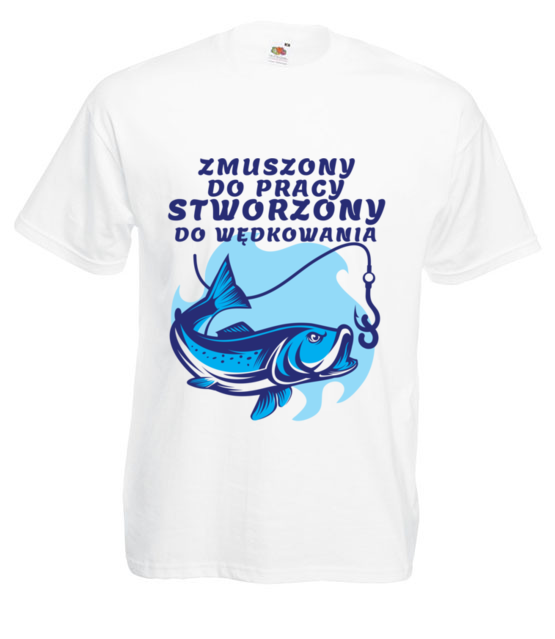 Stworzony do wedkowania koszulka z nadrukiem dla wedkarza mezczyzna jipi pl 850 2