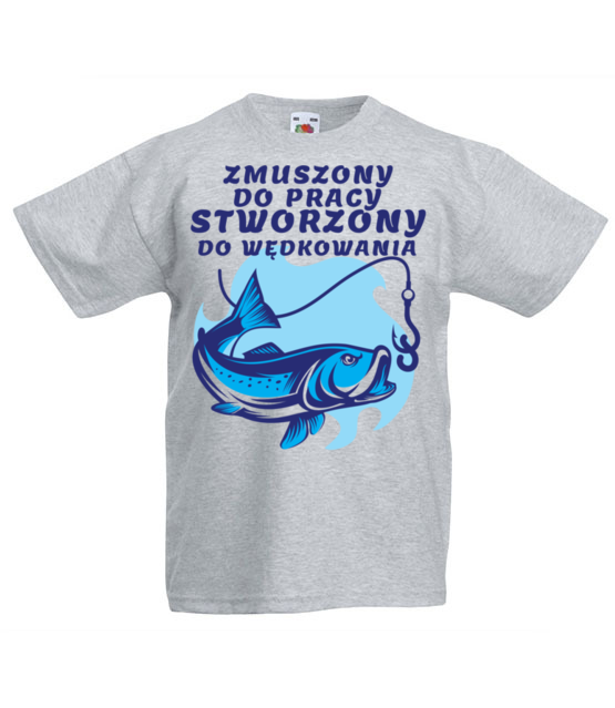 Stworzony do wedkowania koszulka z nadrukiem dla wedkarza dziecko jipi pl 850 87