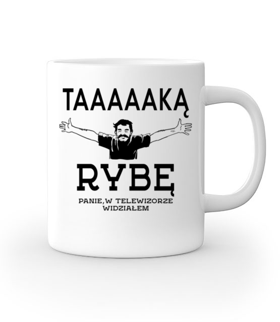 A jakiej ja ryby nie widzialem kubek z nadrukiem dla wedkarza gadzety jipi pl 851 159