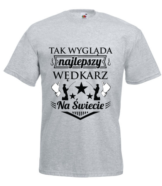 Jestem najlepszy koszulka z nadrukiem dla wedkarza mezczyzna jipi pl 853 6