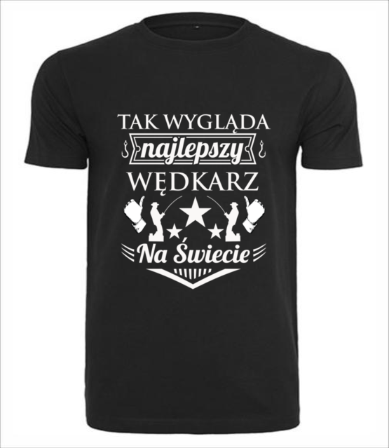 Jestem najlepszy koszulka z nadrukiem dla wedkarza mezczyzna jipi pl 854 1