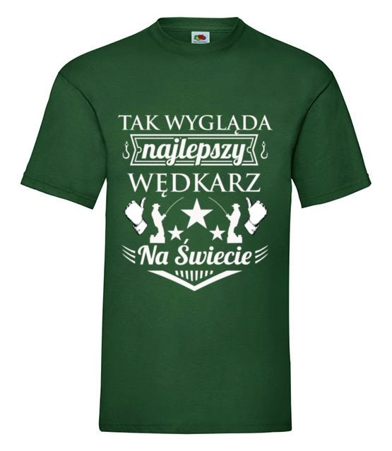 Jestem najlepszy koszulka z nadrukiem dla wedkarza mezczyzna jipi pl 854 188