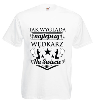 Jestem najlepszy!  - Koszulka z nadrukiem - dla wędkarza - Męska