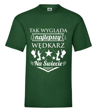 Jestem najlepszy!  - Koszulka z nadrukiem - dla wędkarza - Męska