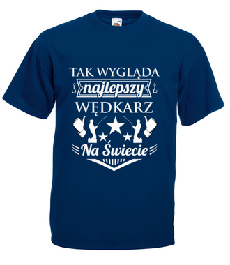 Jestem najlepszy!  - Koszulka z nadrukiem - dla wędkarza - Męska