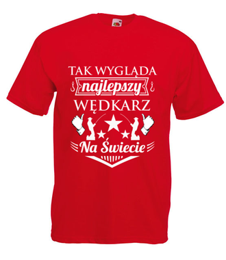 Jestem najlepszy!  - Koszulka z nadrukiem - dla wędkarza - Męska
