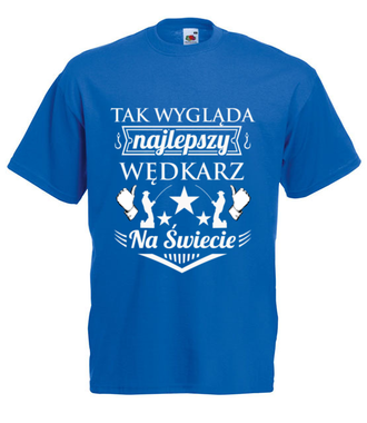 Jestem najlepszy!  - Koszulka z nadrukiem - dla wędkarza - Męska