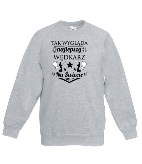 Jestem najlepszy bluza z nadrukiem dla wedkarza dziecko jipi pl 853 128
