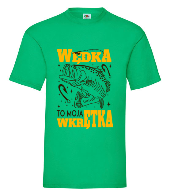 Wedka to moja wkretka koszulka z nadrukiem dla wedkarza mezczyzna jipi pl 855 186