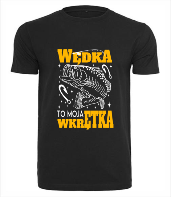 Wedka to moja wkretka koszulka z nadrukiem dla wedkarza mezczyzna jipi pl 856 1