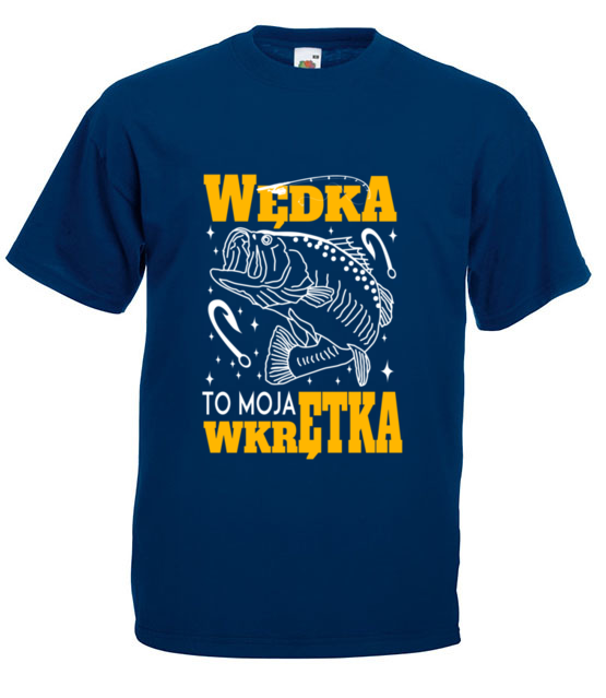 Wedka to moja wkretka koszulka z nadrukiem dla wedkarza mezczyzna jipi pl 856 3