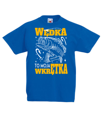 Wędka to moja wkrętka  - Koszulka z nadrukiem - dla wędkarza - Dziecięca
