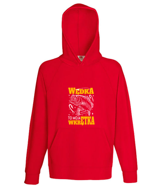 Wędka to moja wkrętka  - Bluza z nadrukiem - dla wędkarza - Męska z kapturem