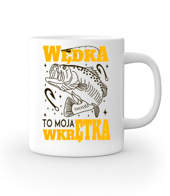 Wedka to moja wkretka kubek z nadrukiem dla wedkarza gadzety jipi pl 855 159