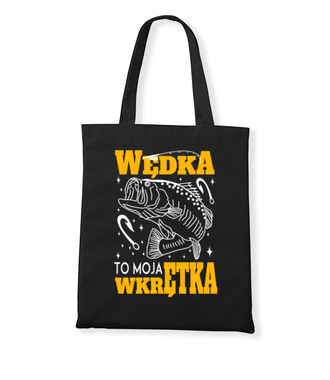 Wędka to moja wkrętka  - Torba z nadrukiem - Wędkarskie - Gadżety