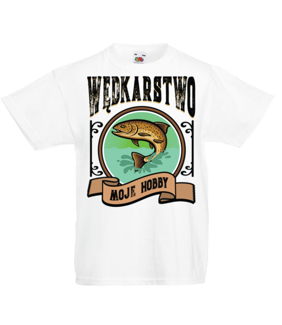 Wedkarstwo moje hobby koszulka z nadrukiem dla wedkarza dziecko jipi pl 858 83