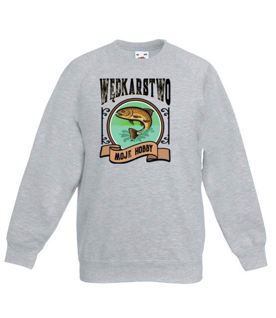 Wedkarstwo moje hobby bluza z nadrukiem dla wedkarza dziecko jipi pl 858 128