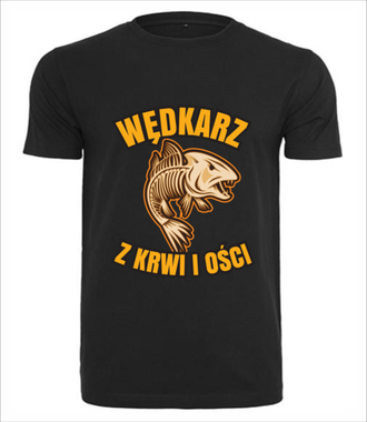 Wędkarz z krwi i ości  - Koszulka z nadrukiem - dla wędkarza - Męska