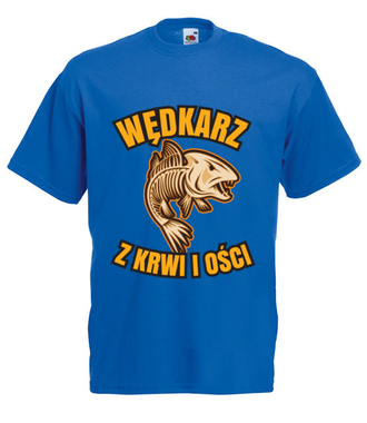 Wędkarz z krwi i ości  - Koszulka z nadrukiem - dla wędkarza - Męska