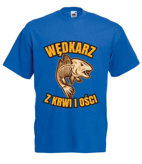 Wedkarz z krwi i osci koszulka z nadrukiem dla wedkarza mezczyzna jipi pl 859 5
