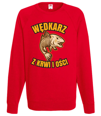 Wędkarz z krwi i ości  - Bluza z nadrukiem - dla wędkarza - Męska