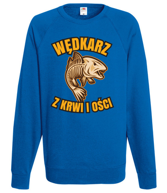 Wędkarz z krwi i ości  - Bluza z nadrukiem - dla wędkarza - Męska