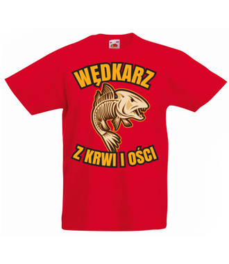 Wędkarz z krwi i ości  - Koszulka z nadrukiem - dla wędkarza - Dziecięca