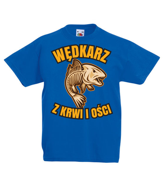 Wędkarz z krwi i ości  - Koszulka z nadrukiem - dla wędkarza - Dziecięca