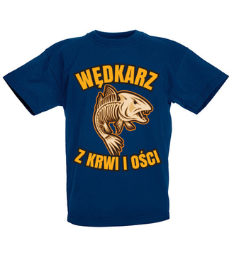 Wędkarz z krwi i ości  - Koszulka z nadrukiem - dla wędkarza - Dziecięca