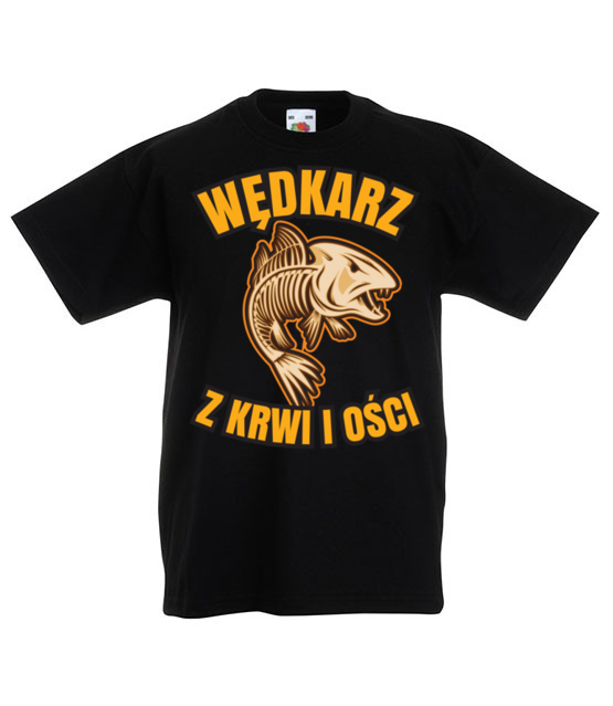 Wedkarz z krwi i osci koszulka z nadrukiem dla wedkarza dziecko jipi pl 859 82