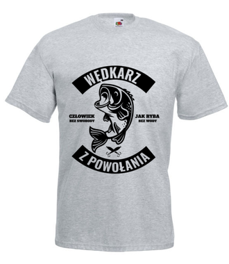Wędkarz z powołania  - Koszulka z nadrukiem - dla wędkarza - Męska